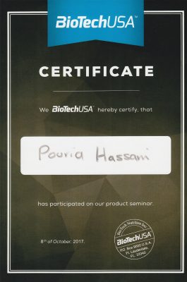 bodyman biotech certificate
