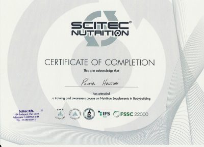 scitec bodyman certificate