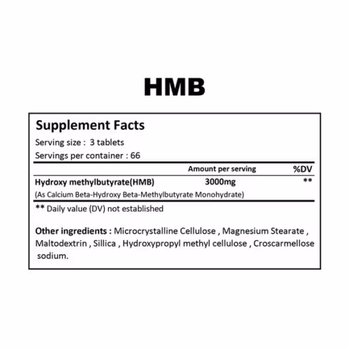 hmb GENESTAR supplement facts