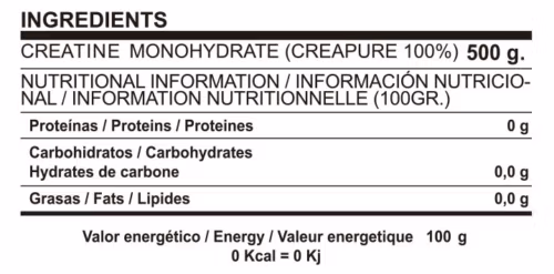 CREAPURE PF PHARMA SUPPLEMENT FACTS