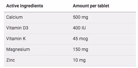 strenth vitafizz supplement facts