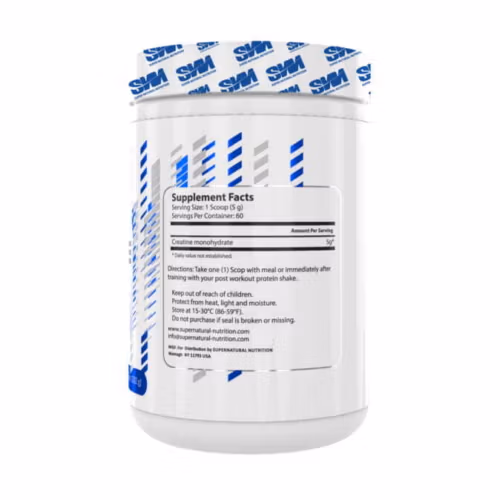 SNN Creatine SUPPLEMENT FACTS