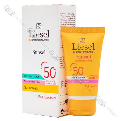 کرم ضد آفتاب SPF 50+ سانسل مناسب پوست خشک و معمولی لایسل