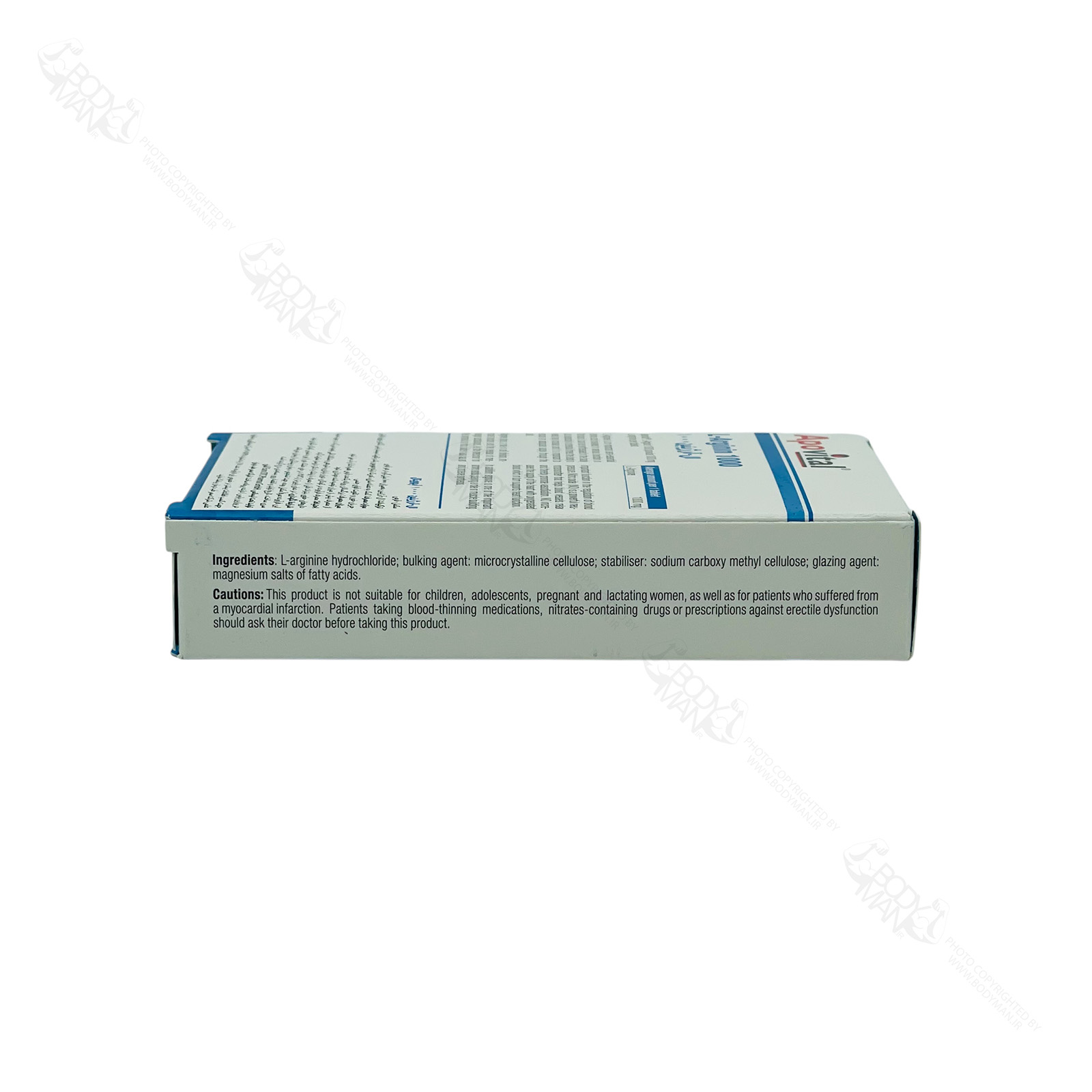 Apovital L Arginine 1000 ingredients افزودنی ها - مواد تشکیل دهنده غیرفعال ال آرژنین ۱۰۰۰ آپوویتال