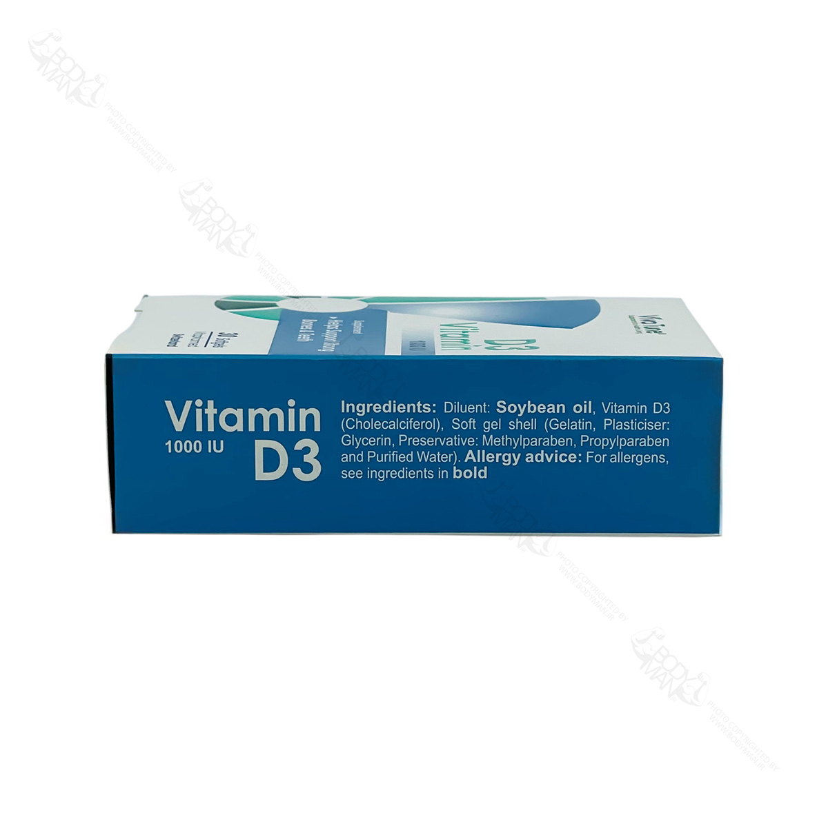 VivaTune Vitamin D3 1000 IU ingredients افزودنی ها و مواد تشکیل دهنده ویتامین د۳ ۱۰۰۰ واحد ویواتیون
