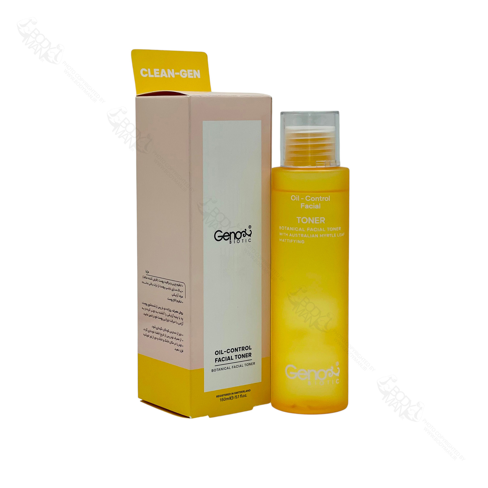 GENOBIOTIC OIL CONTROL FACIAL TONER تونر تنظیم کننده چربی و براقیت صورت ژنوبایوتیک