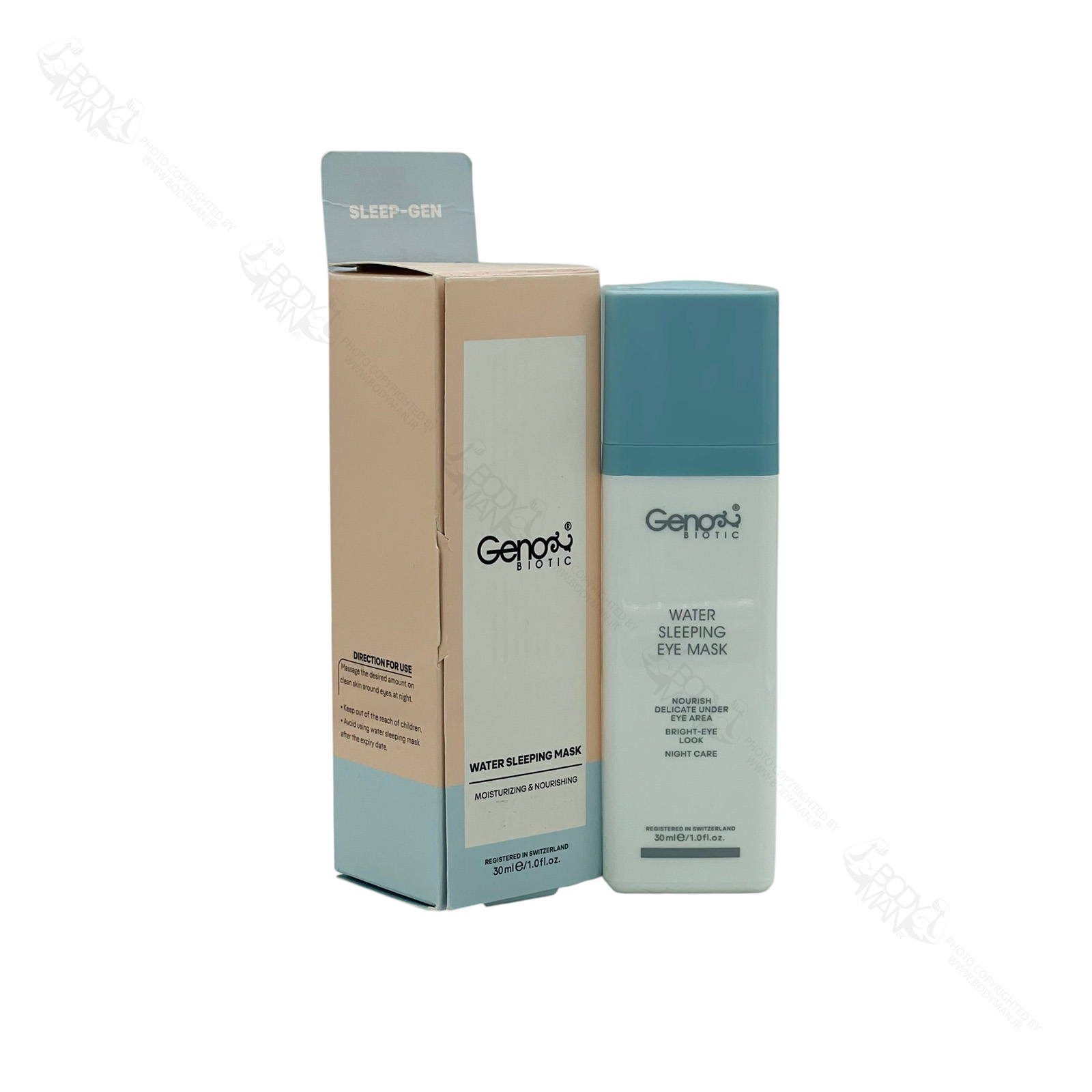 GENOBIOTIC WATER SLEEPING MASK ماسک خواب شب مخصوص دور چشم ژنوبایوتیک