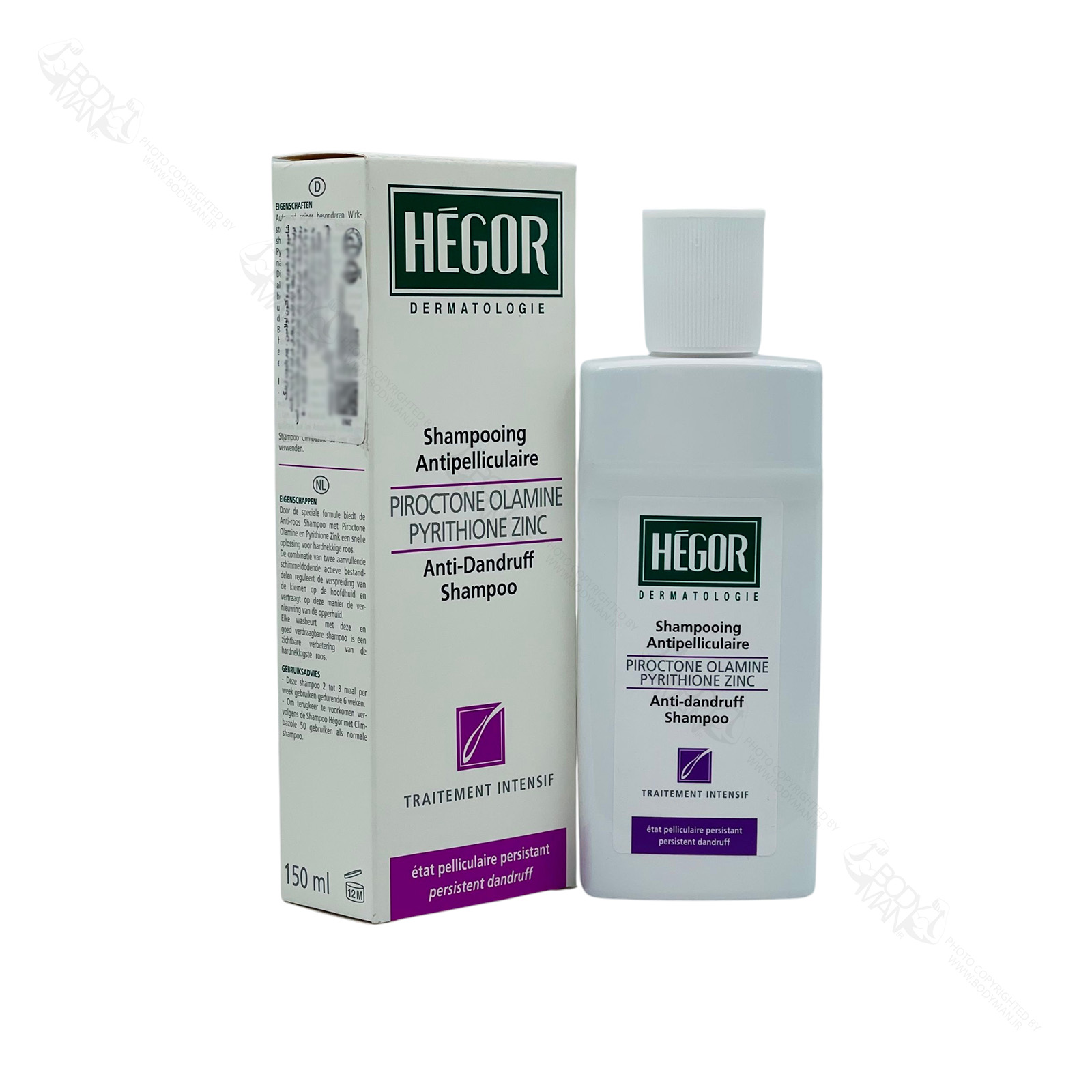 HEGOR PIROCTONE OLAMINE PYRITHIONE ZINC Anti-Dandruff Shampoo شامپو ضد شوره پیروکتون اولامین پیریتیون زینک هگور