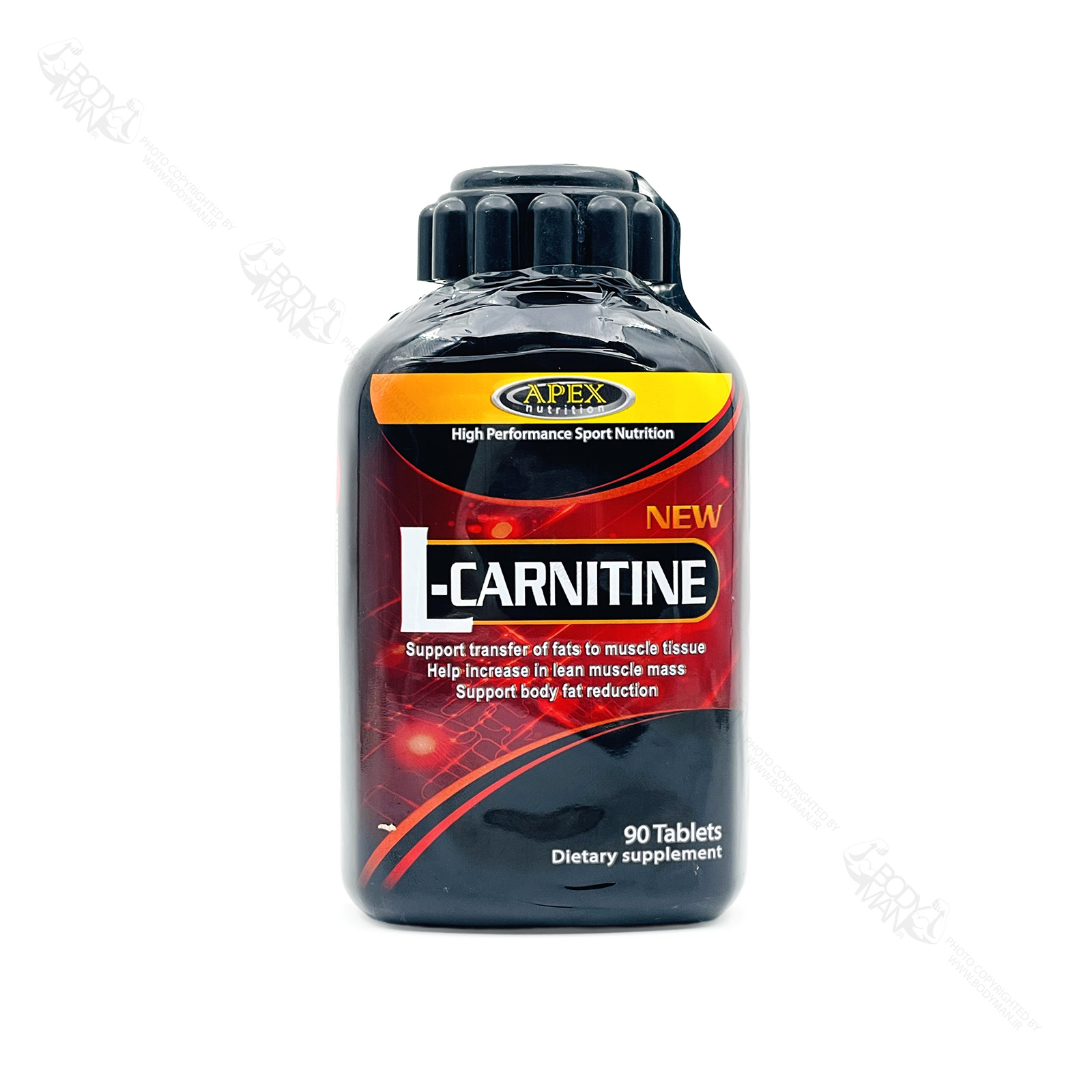 APEX L CARNITINE 1000mg 90 tabs ال کارنیتین ۱۰۰۰ میلی گرم اپکس ۹۰ عددی